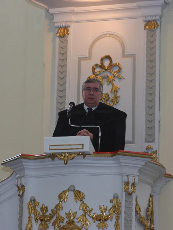 Sípos Tas Töhötöm esperes úr beiktatása a gyomai Református Templomban