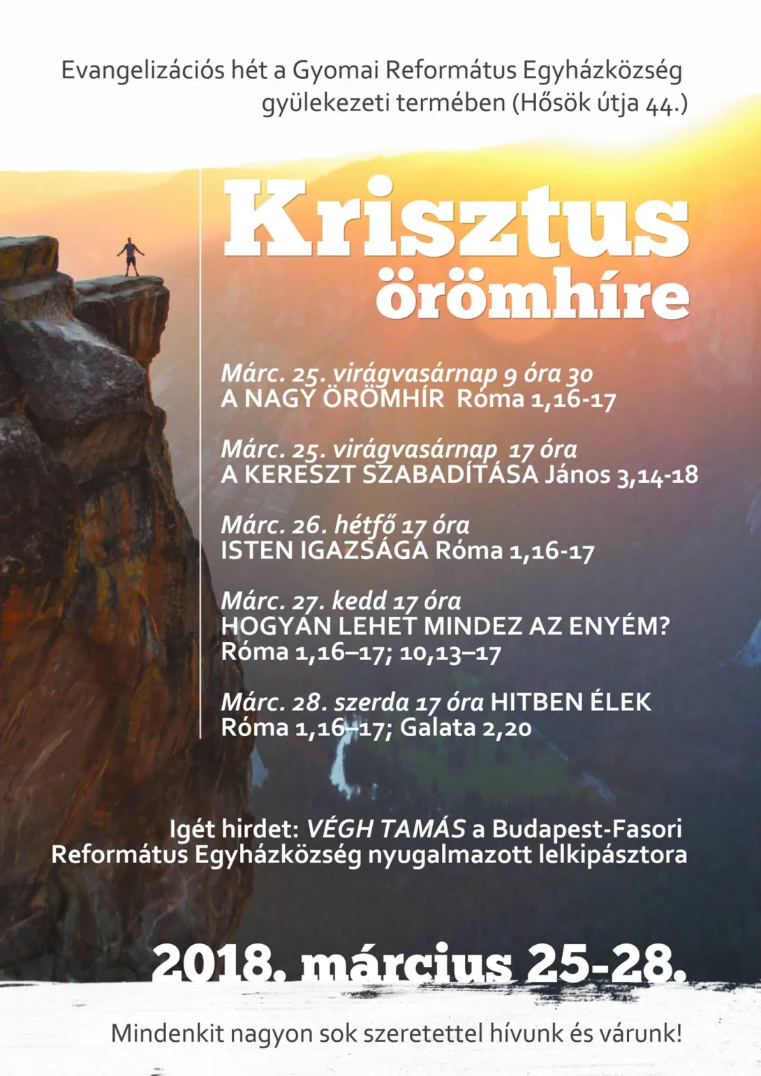 Krisztus örömhíre - evangelizáció